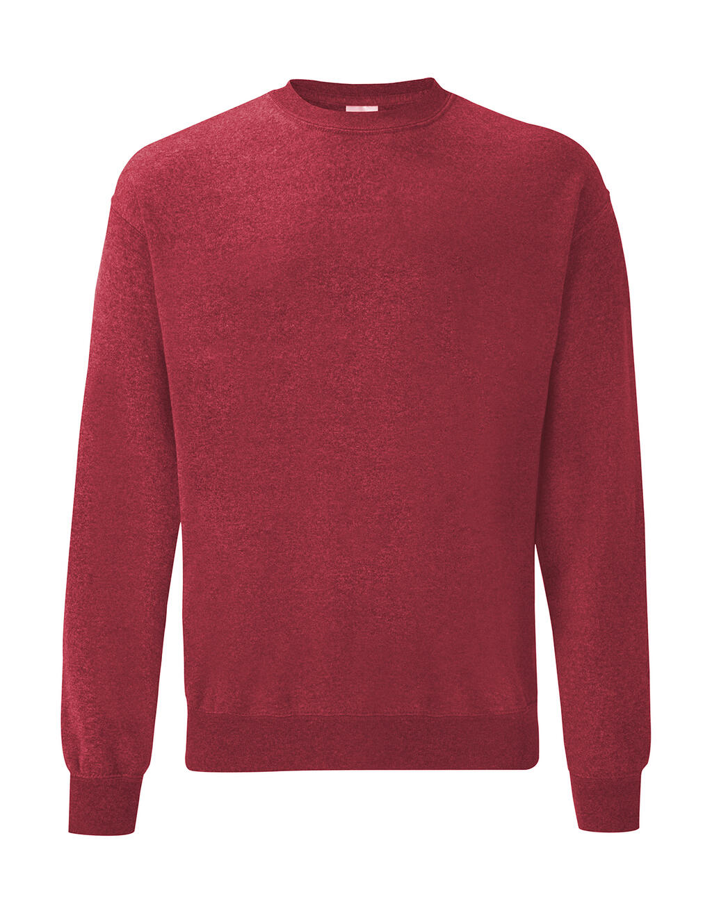 Klassisches Set-in-Sweatshirt - HEATHER RED