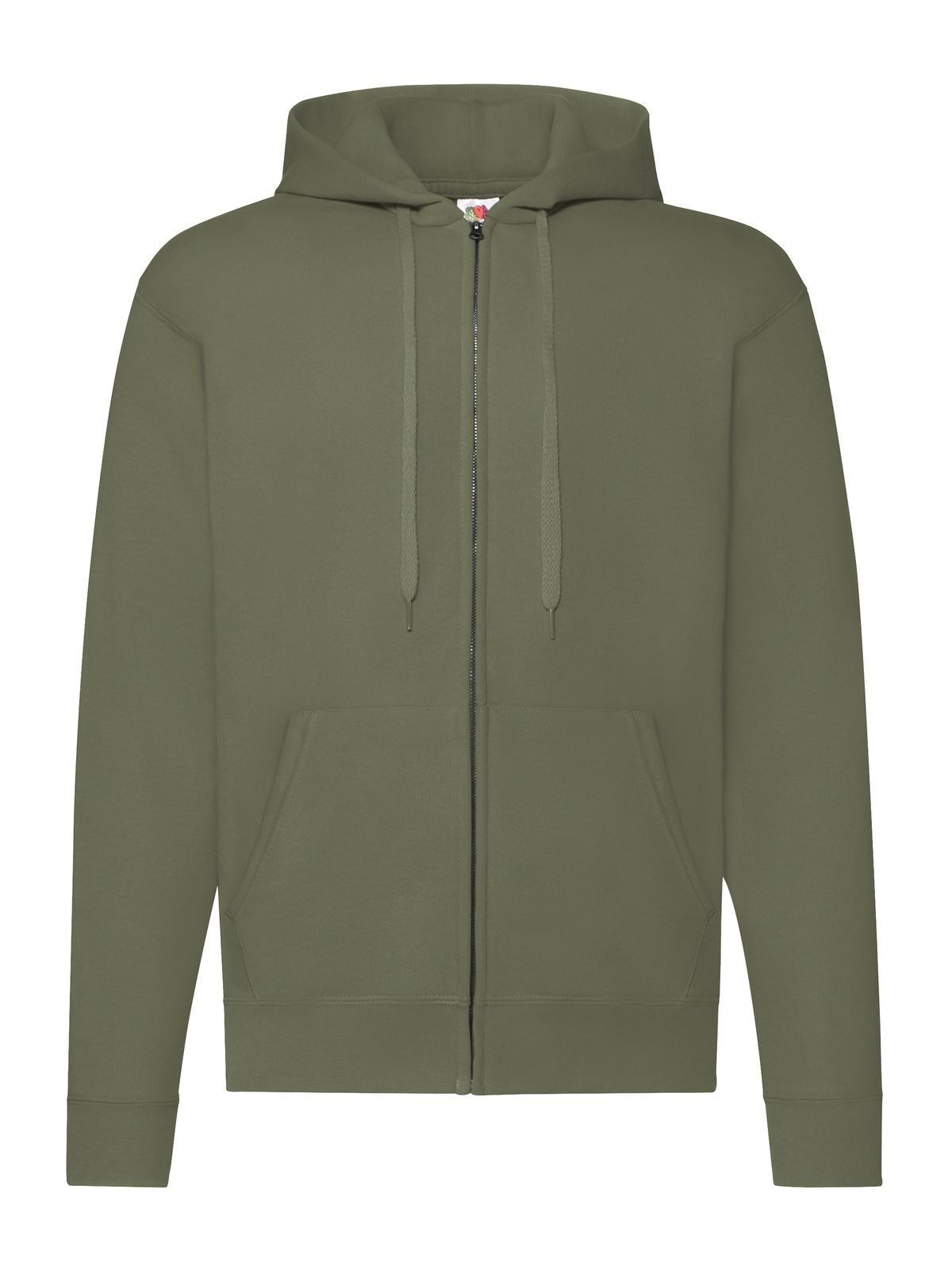 Klassische Kapuzen-Sweatjacke - 59 - Olive