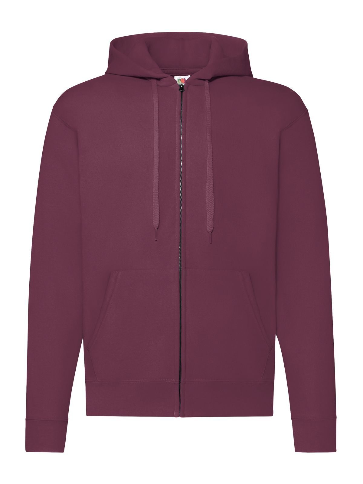 Klassische Kapuzen-Sweatjacke - 41 - Bordeaux