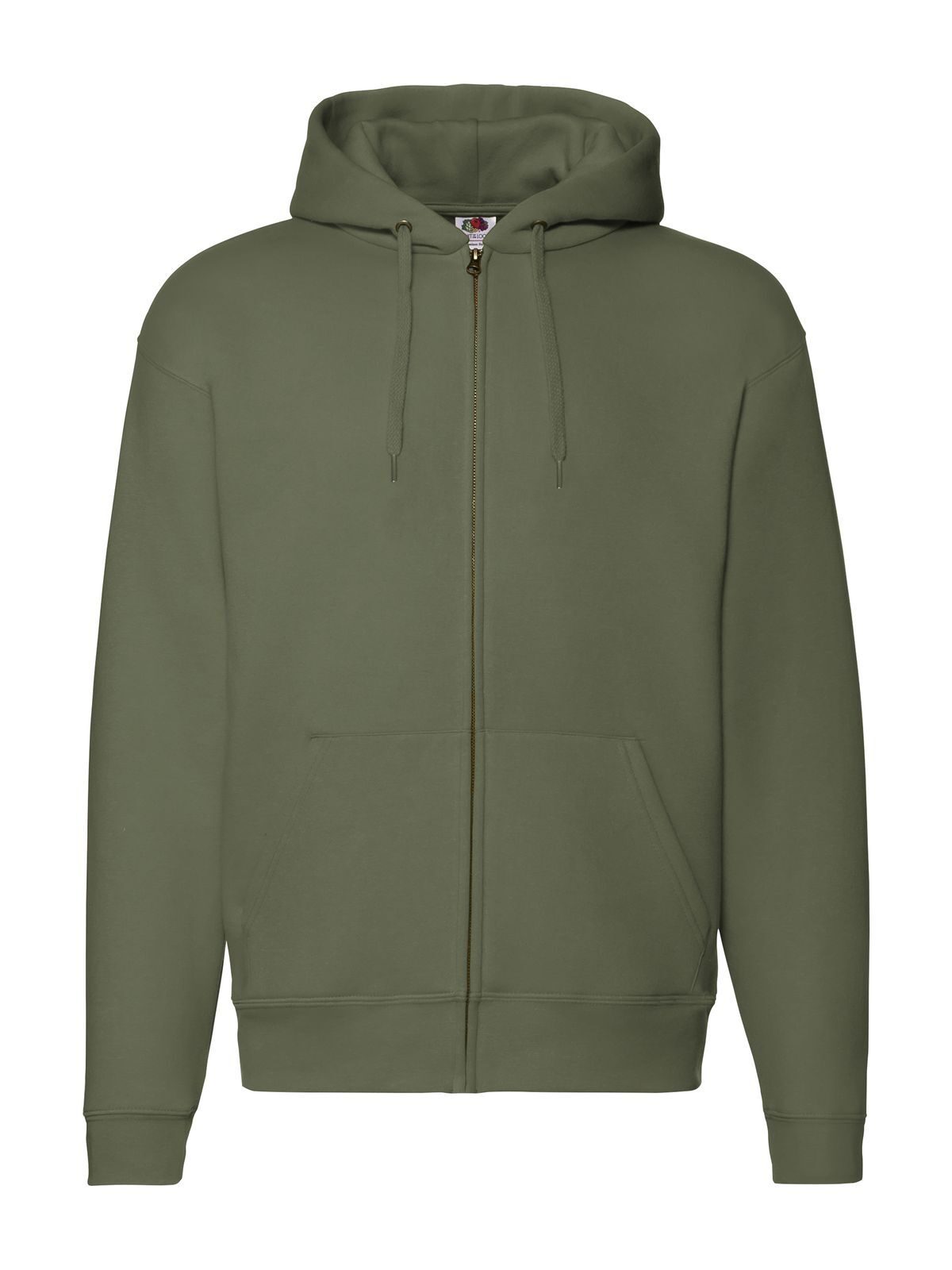 Premium-Sweatjacke mit Kapuze - 59 - Olive