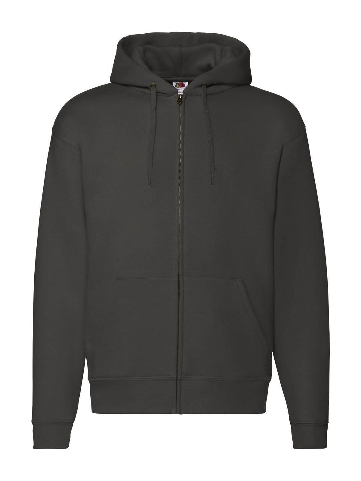Premium-Sweatjacke mit Kapuze - 87 - Holzkohle