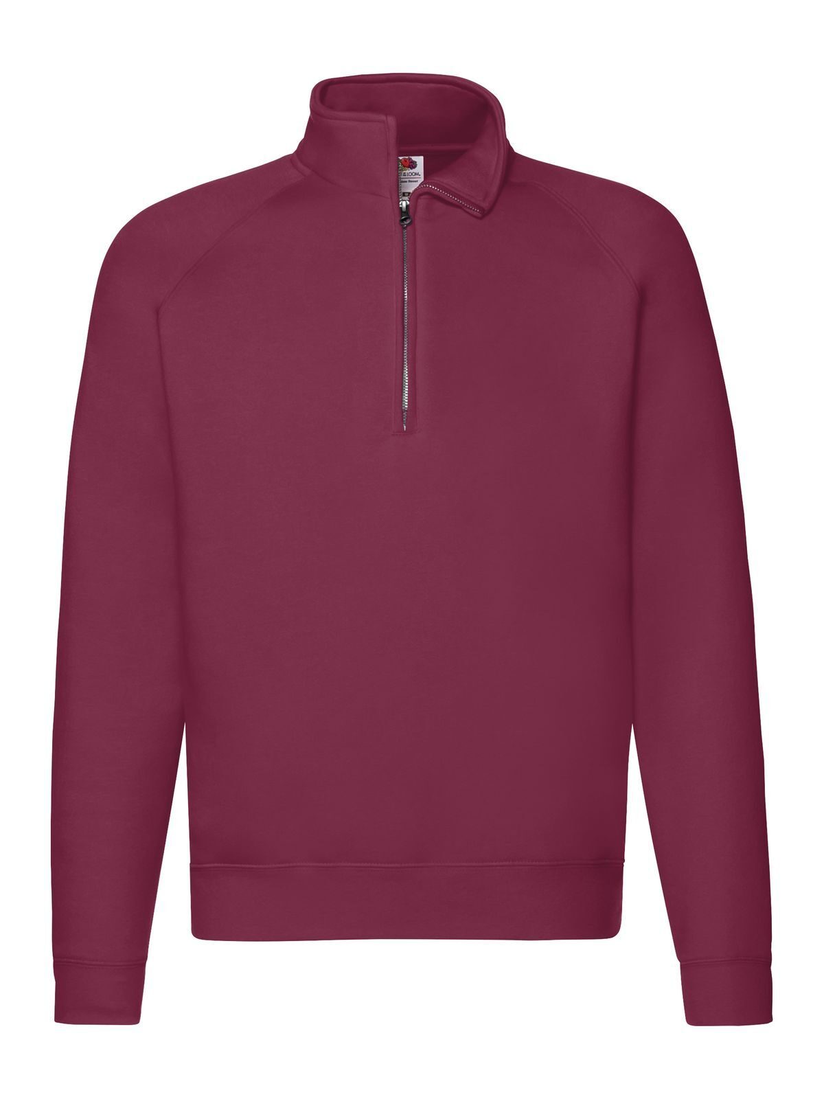 Premium-Raglan-Sweatshirt mit Reißverschlusskragen - 41 - Bordeaux