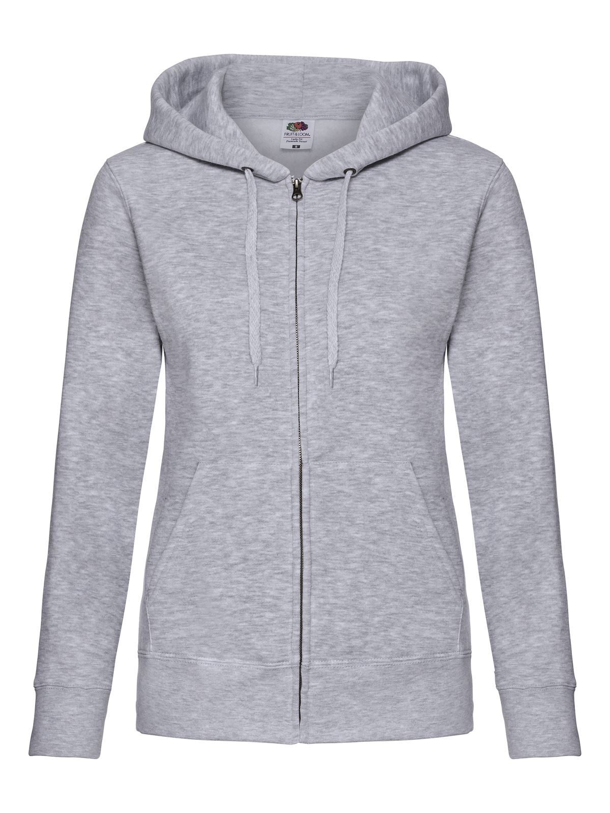 Premium-Sweatjacke mit Kapuze für Damen - 94 - Melange Grey