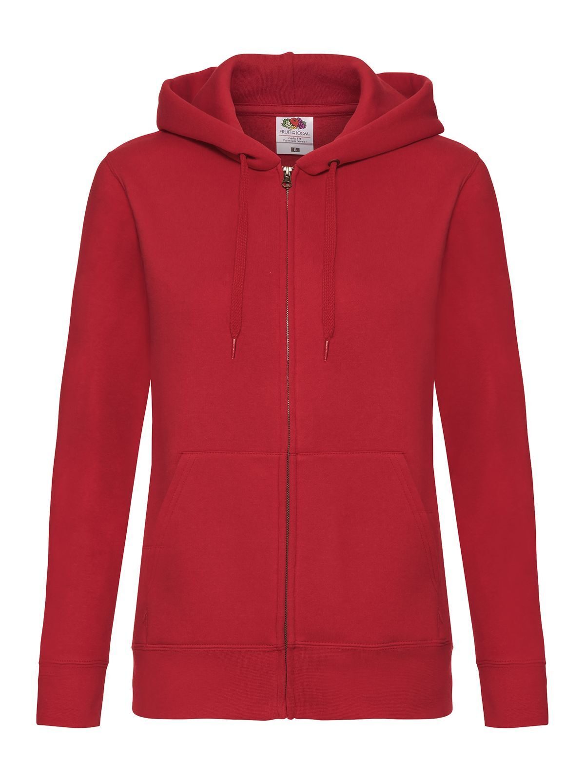 Premium-Sweatjacke mit Kapuze für Damen - 40 - Rot