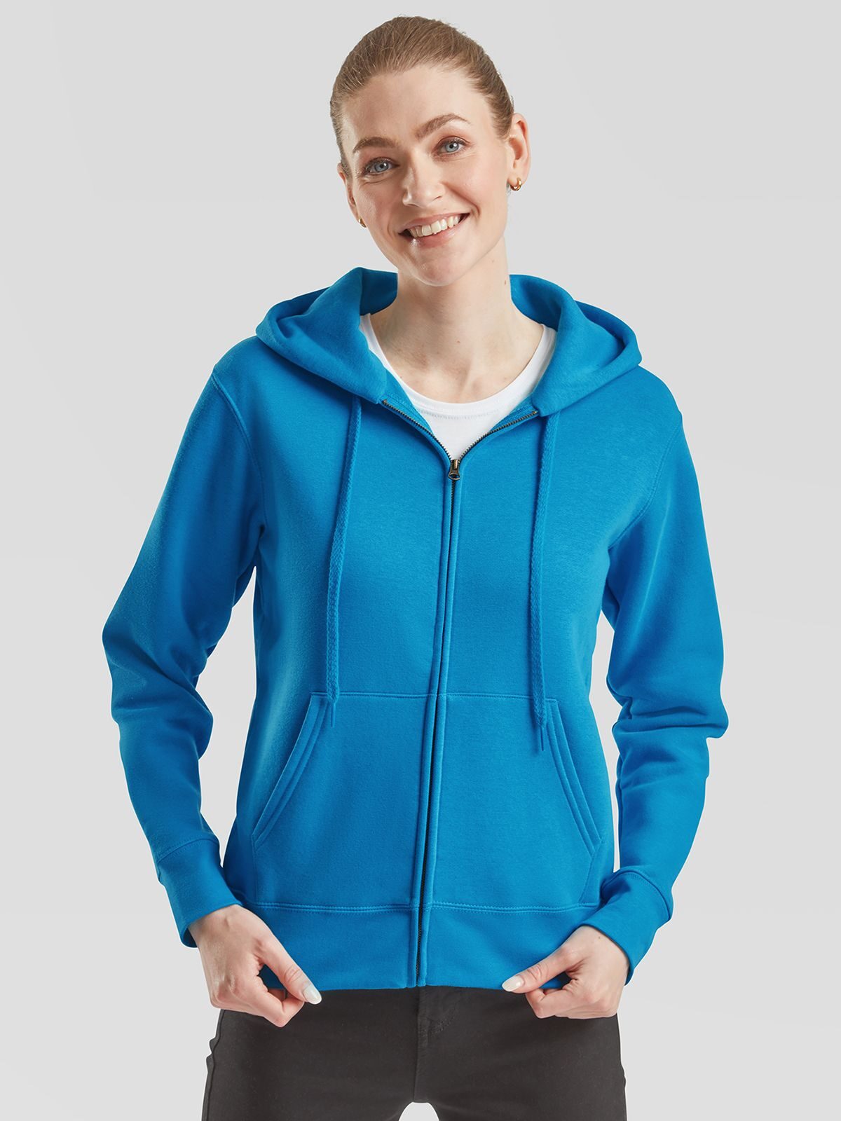 Premium-Sweatjacke mit Kapuze für Damen