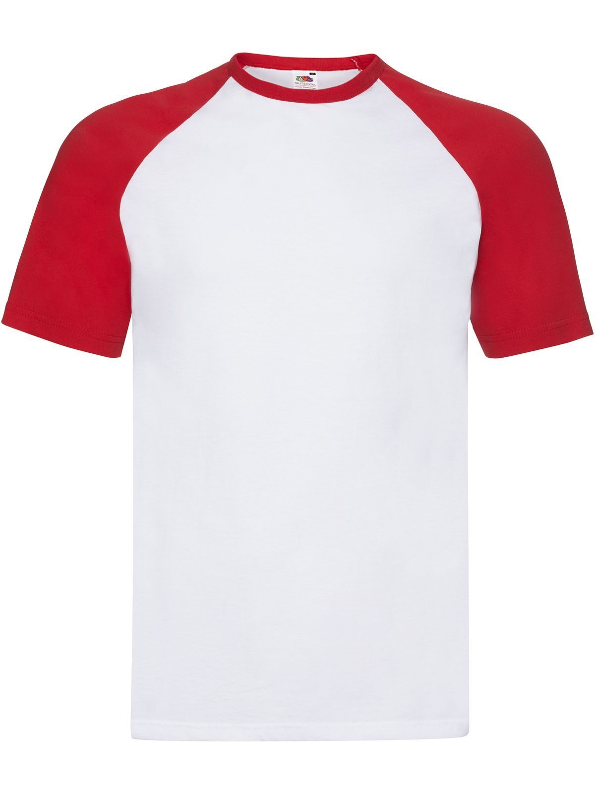 Kurzarm-Baseball-T-Shirt - WM - Weiß