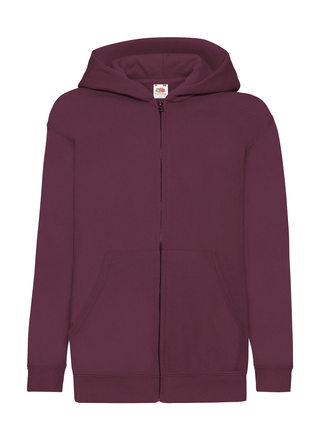 Klassische Kinder-Sweatjacke mit Kapuze - 41 - Bordeaux