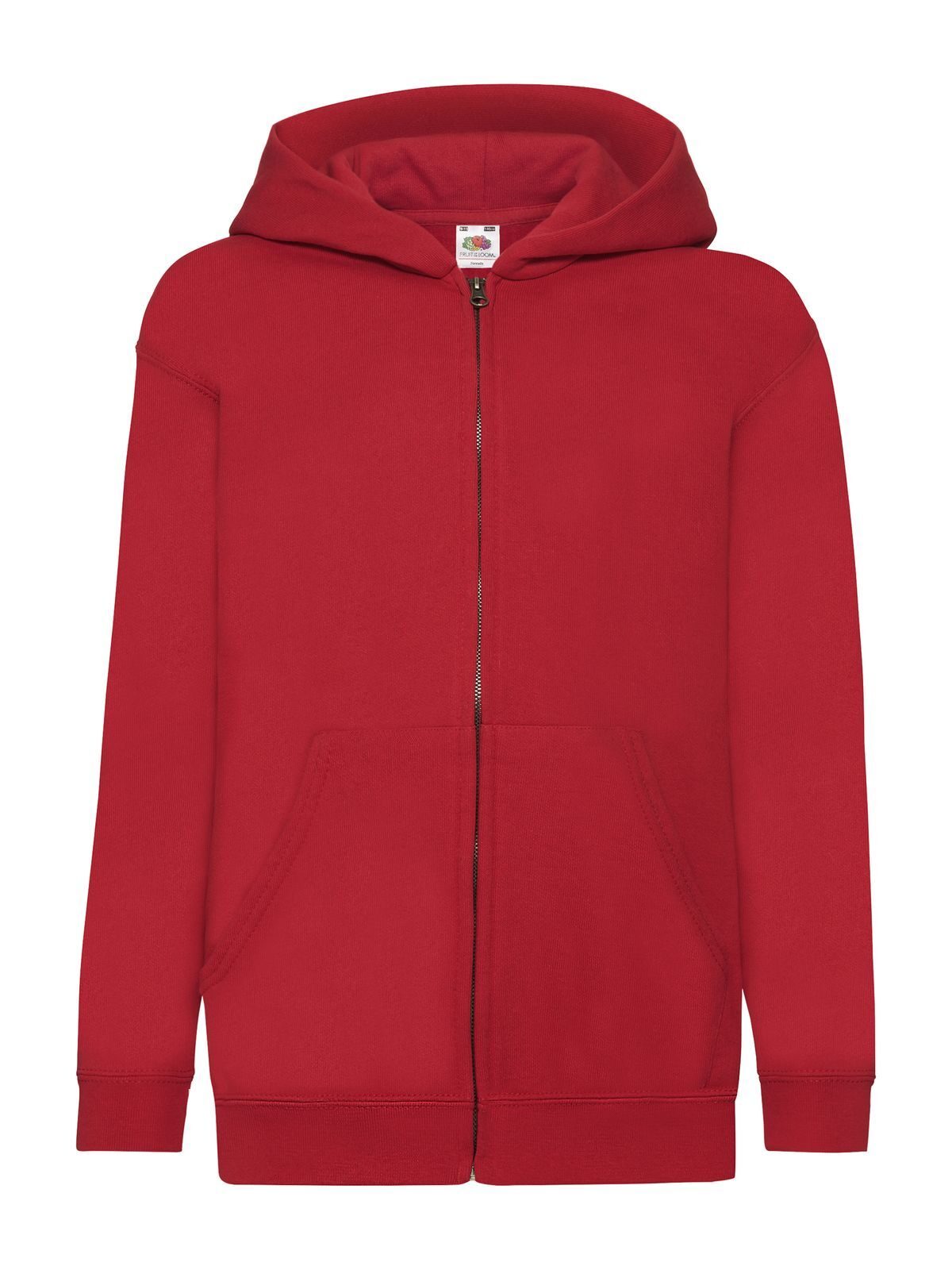 Klassische Kinder-Sweatjacke mit Kapuze - 40 - Rot