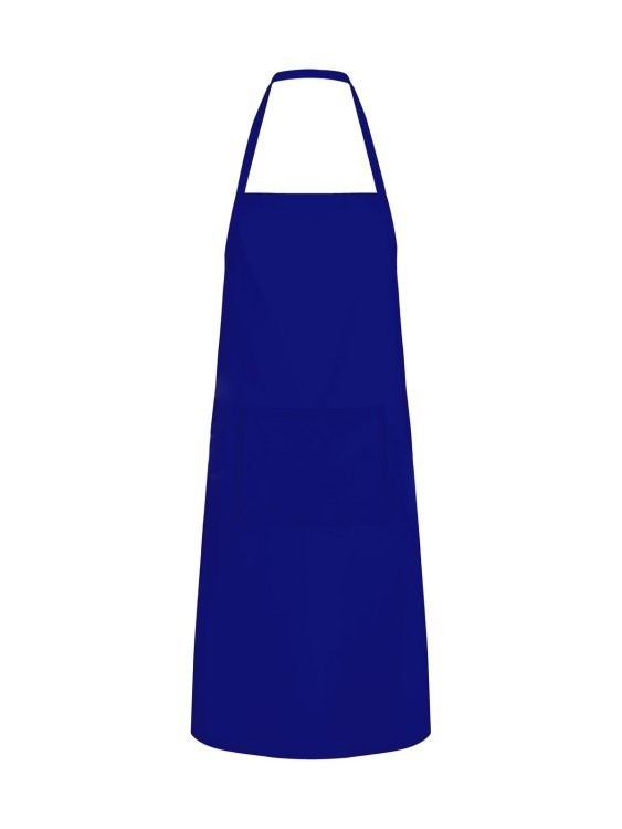 Einfache Schürze mit Tasche - RB - Royal