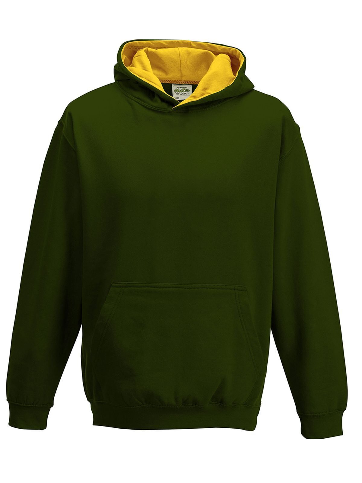 College-Hoodie für Kinder - Waldgrün/Gold