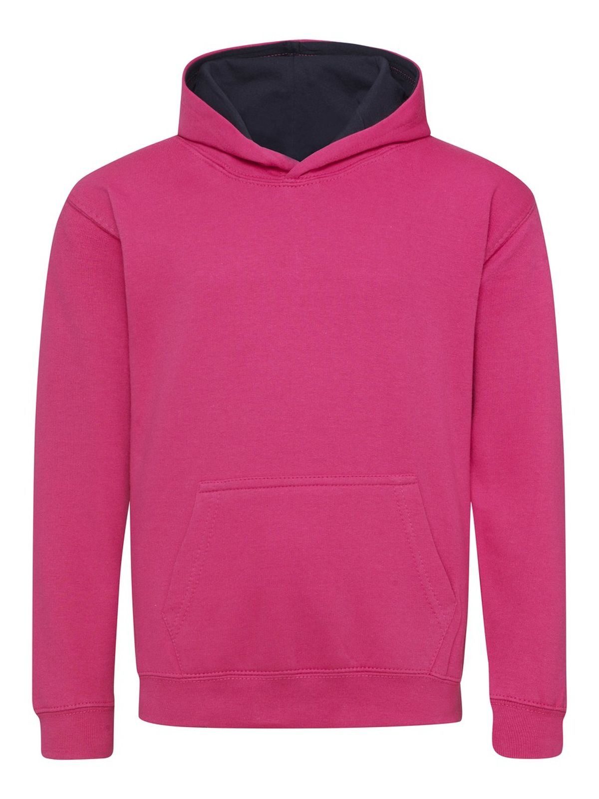 College-Hoodie für Kinder - Pink/Marineblau