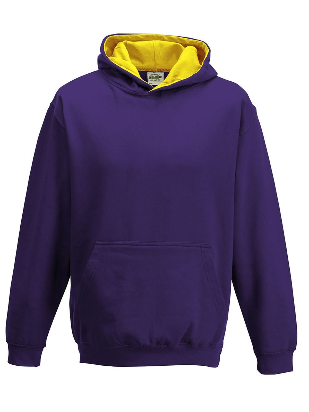 College-Hoodie für Kinder - Lila/Sonnengelb