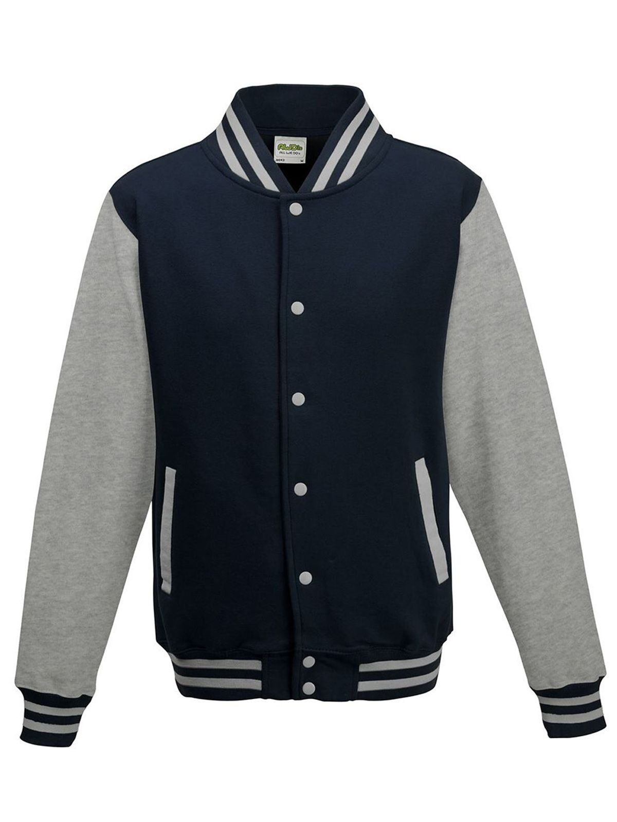 Collegejacke - Oxford-Marineblau/Heather Grey