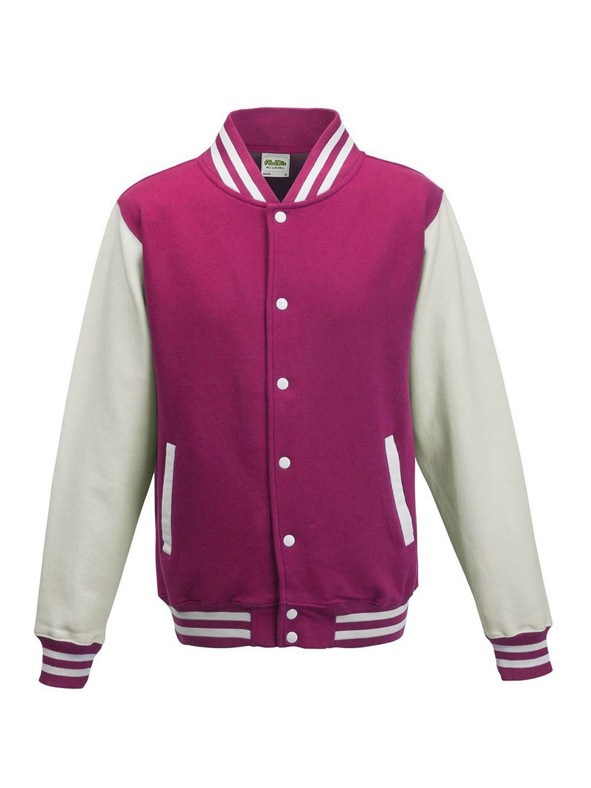 Collegejacke - Pink/Weiß