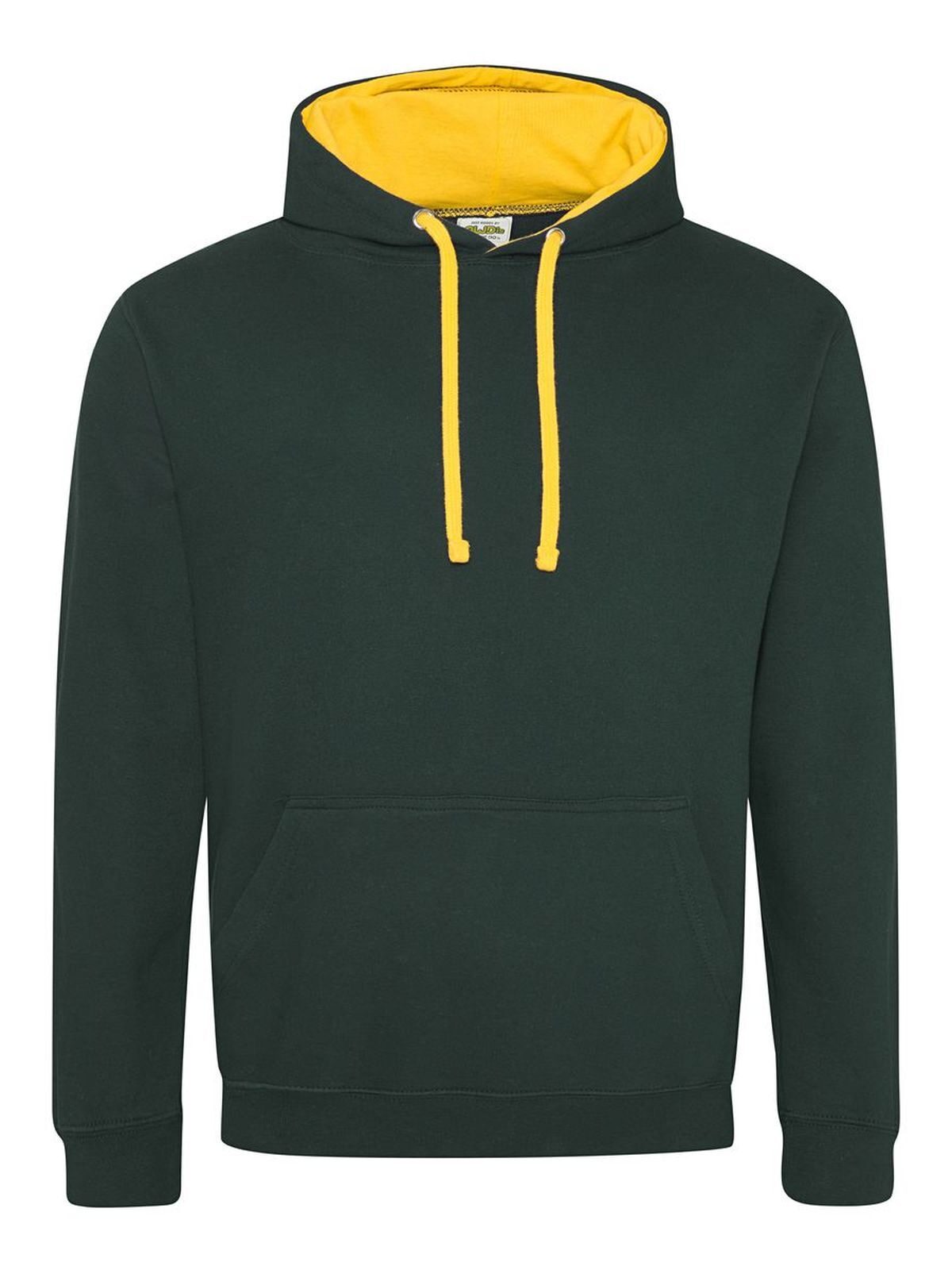 College-Hoodie - Waldgrün/Gold