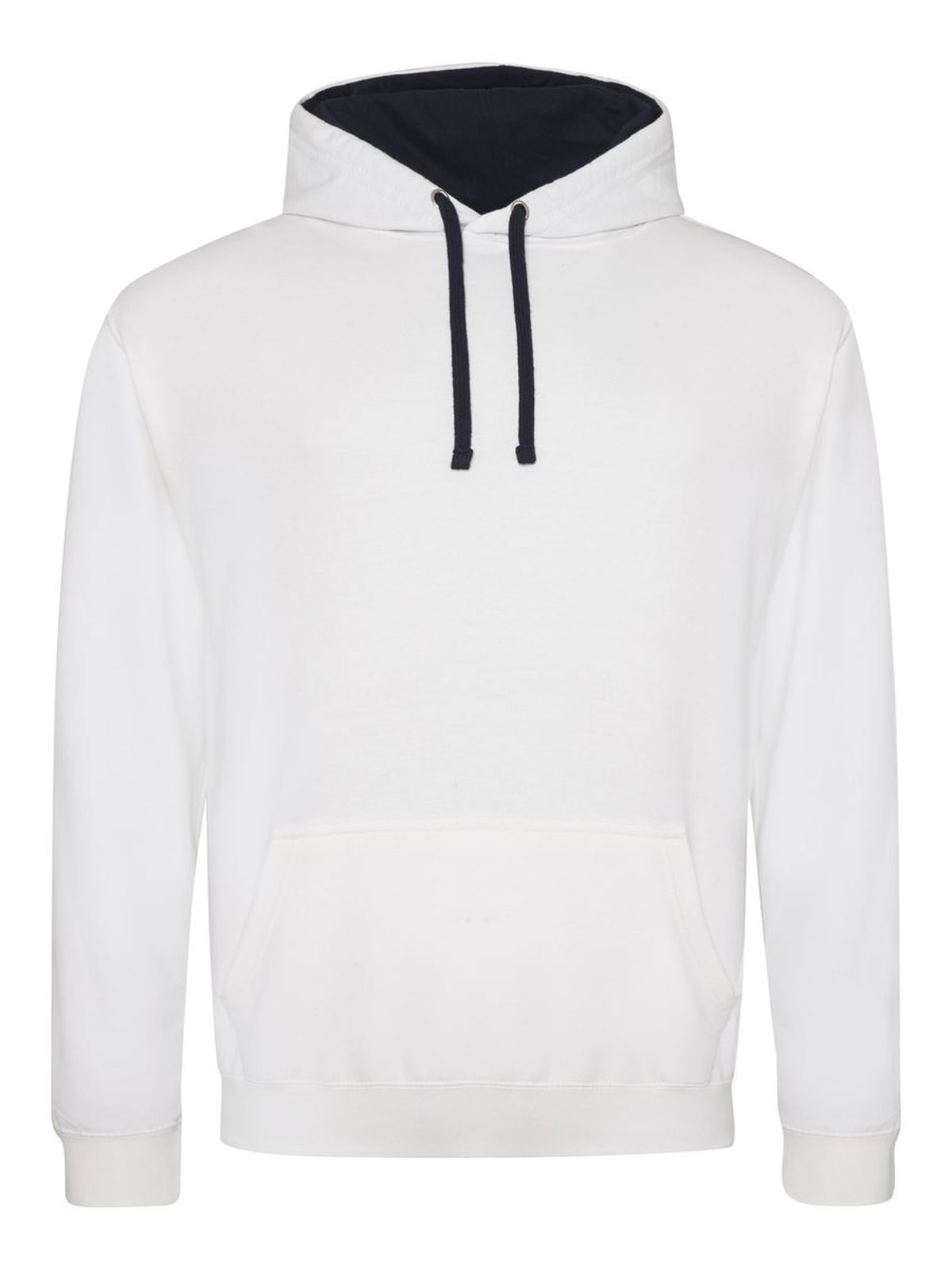 College-Hoodie - Arktisweiß/Französischblau