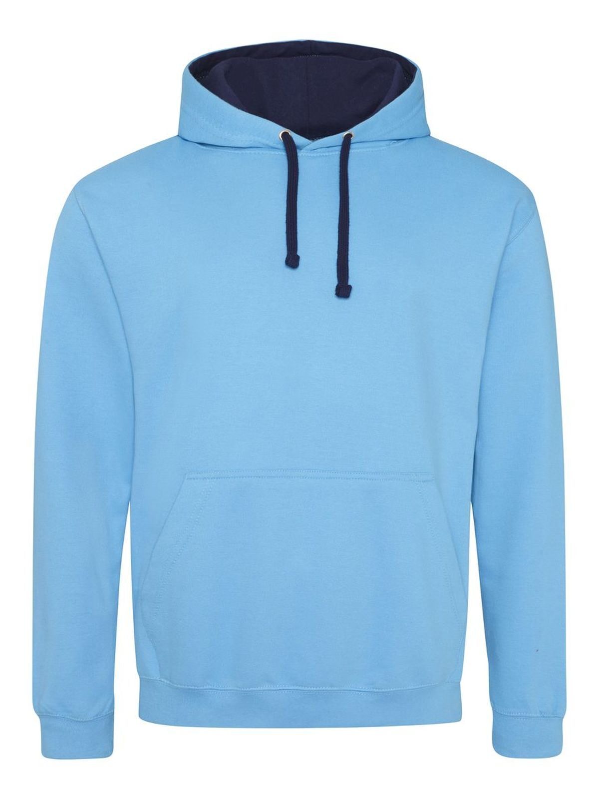 College-Hoodie - Hawaiiblau/Oxford-Marineblau