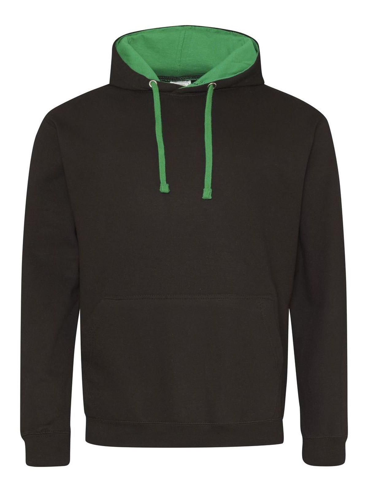 College-Hoodie - Tiefschwarz/Kelly