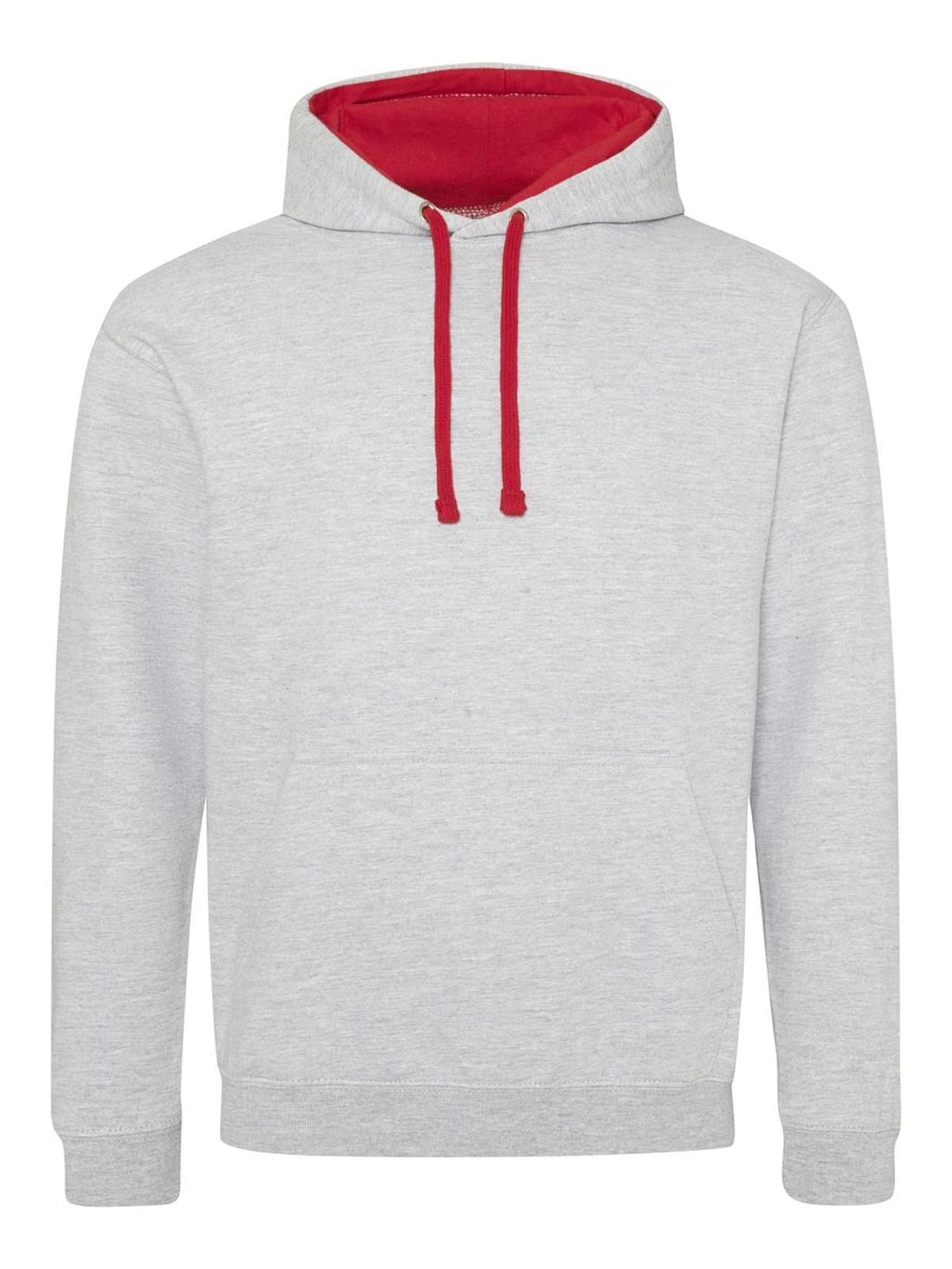 College-Hoodie - HGR - FIR – Heidegrau-Feuerrot