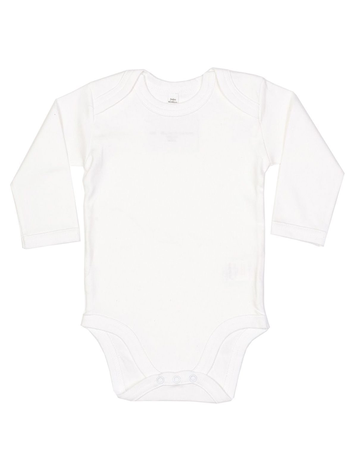 Baby-Langarmbody - WH - Weiss