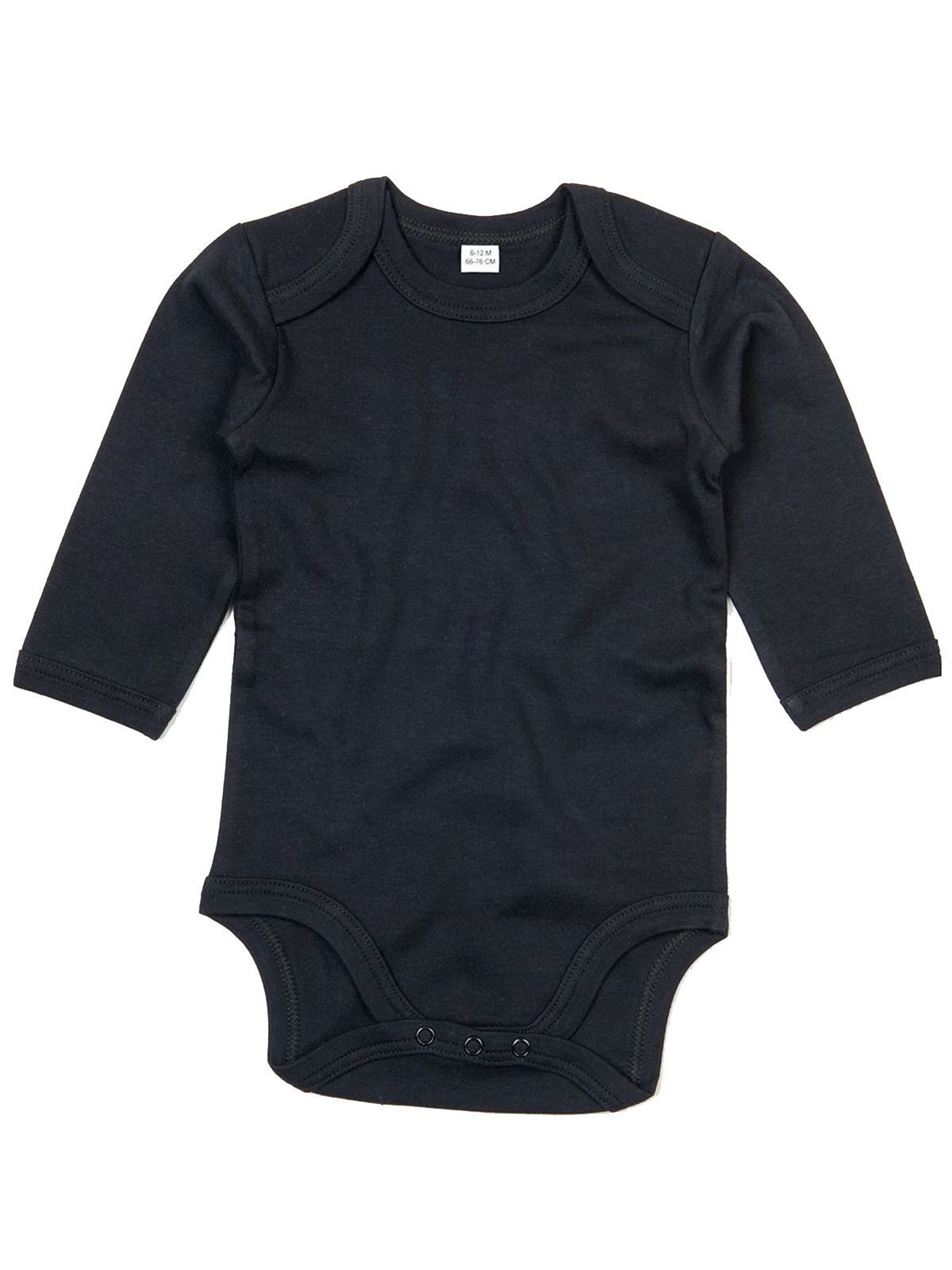 Baby-Langarmbody - Schwarz