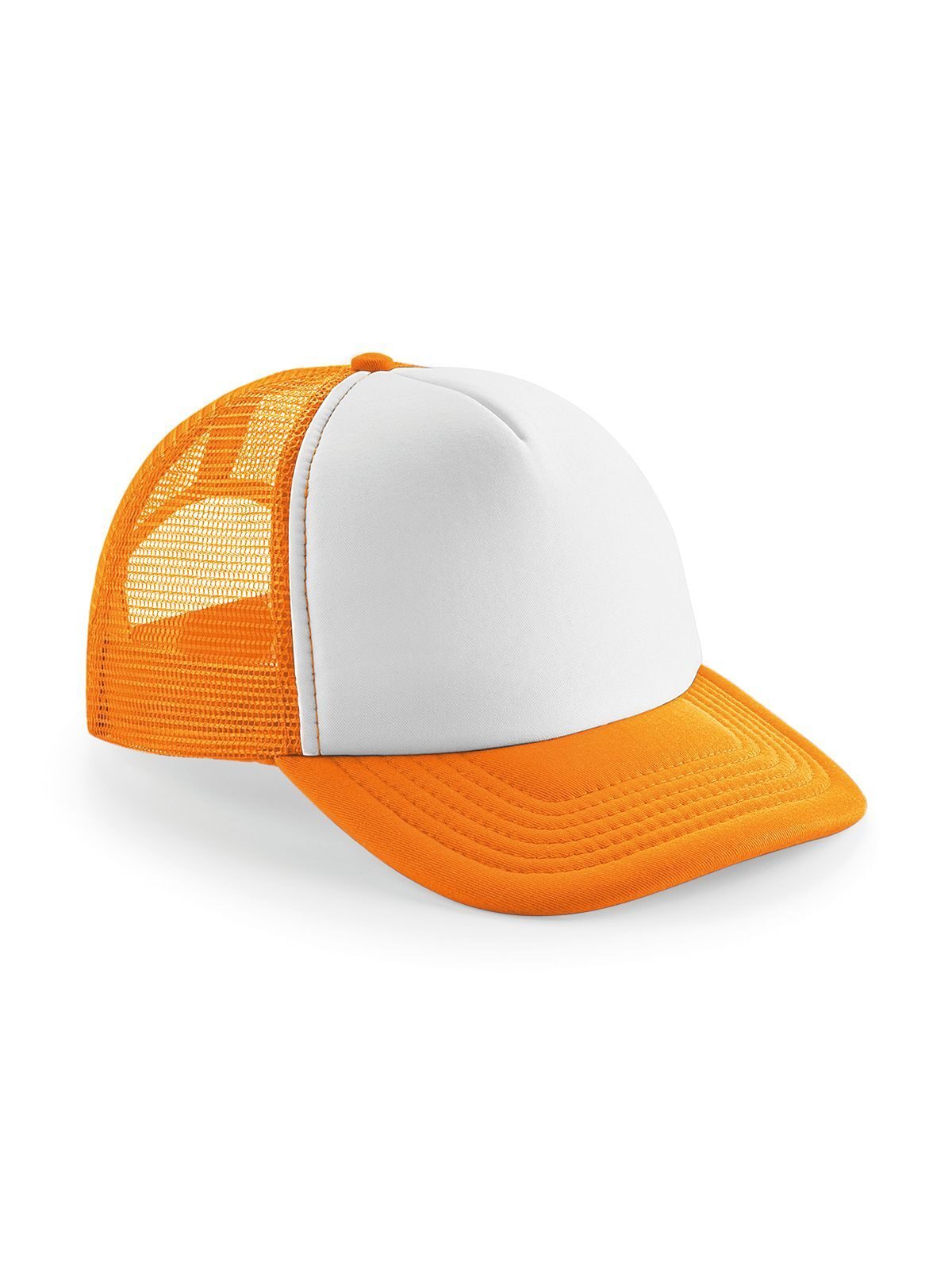 Vintage Snapback Trucker Cap - orange/weiß