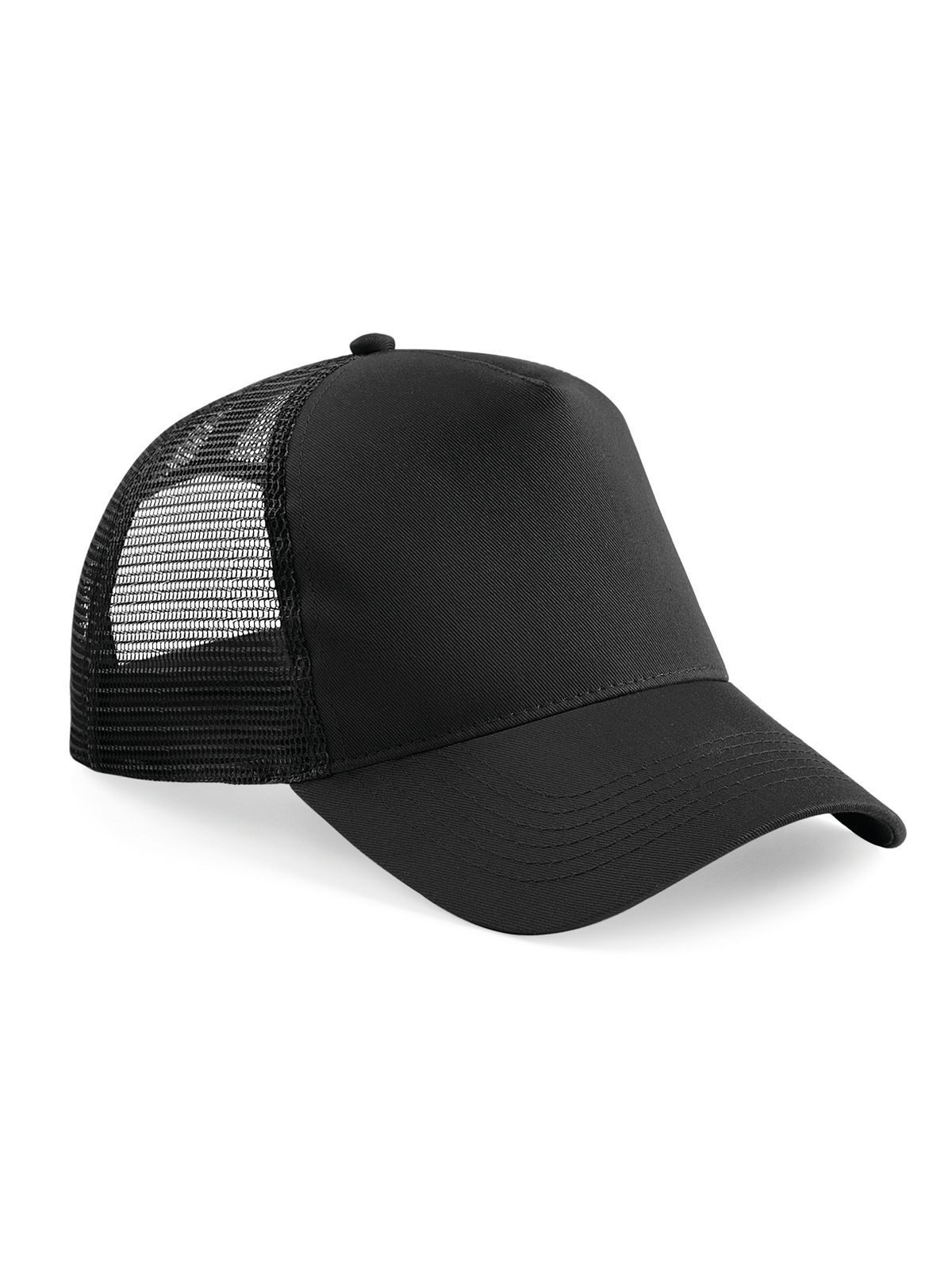 Snapback Trucker - schwarz/schwarz