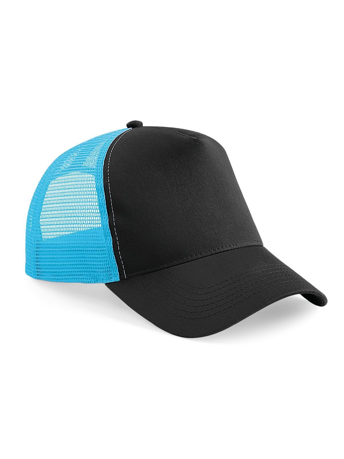 Snapback Trucker - Schwarz/Surfblau