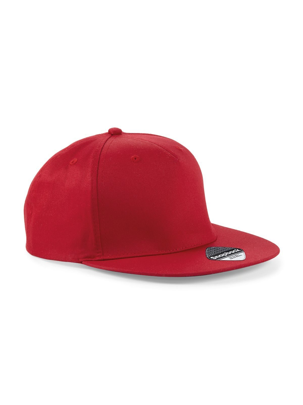 5-Panel-Snapback-Rapper-Cap - klassisches Rot