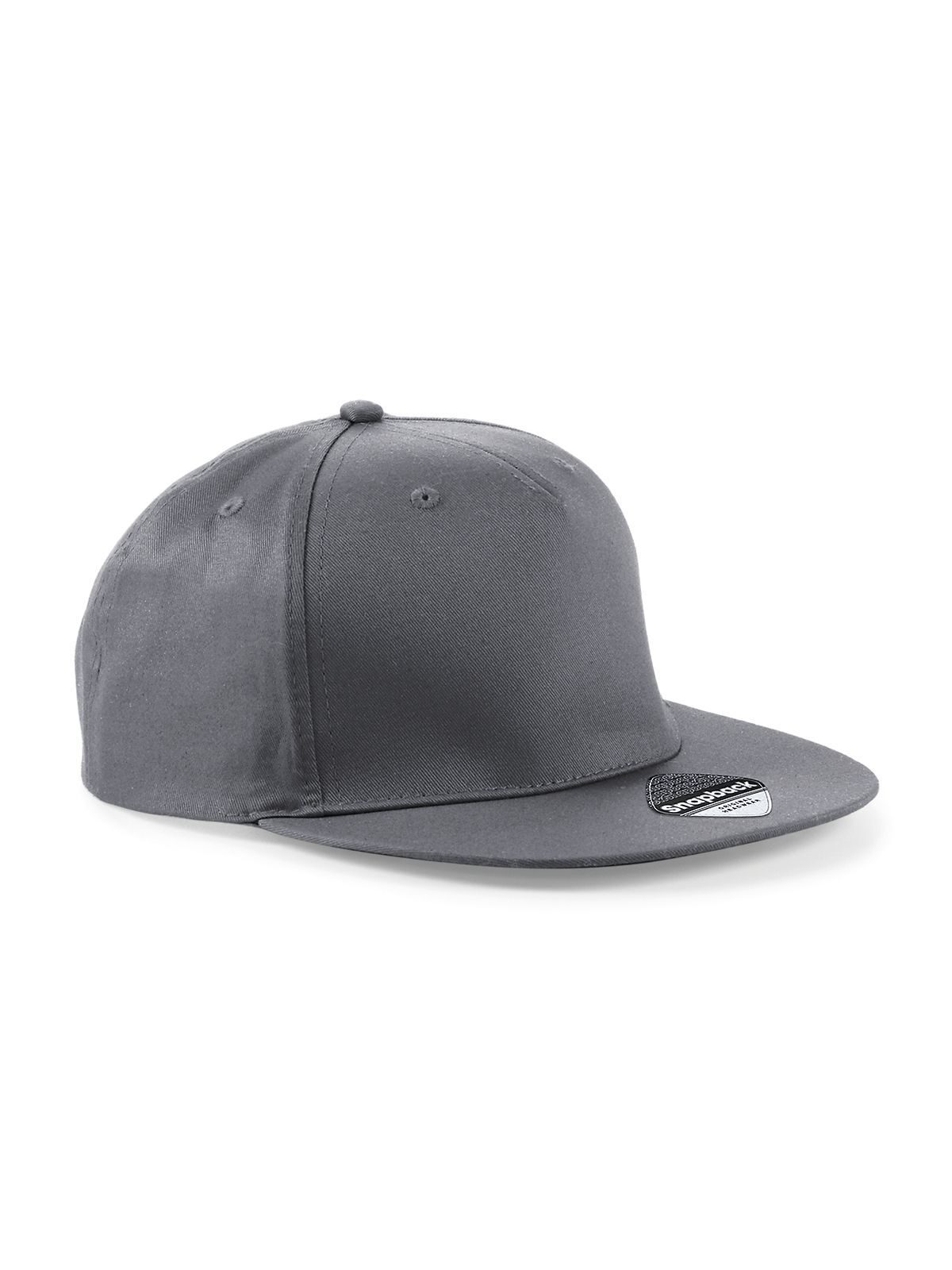 5-Panel-Snapback-Rapper-Cap - Graphitgrau