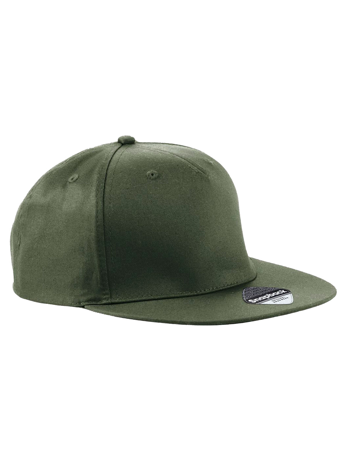 5-Panel-Snapback-Rapper-Cap - grüne Oliven