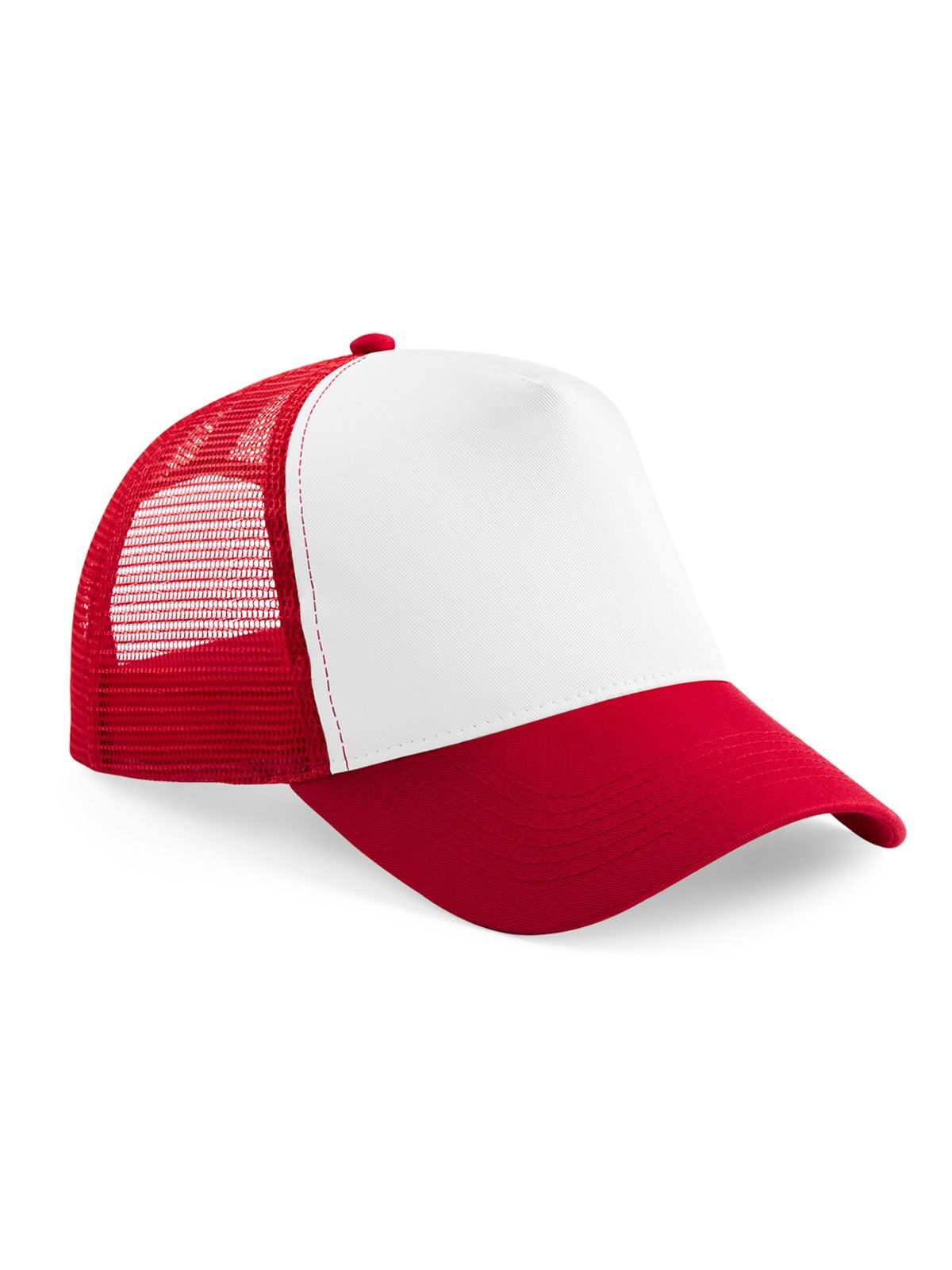 Junior Snapback Trucker - klassisches Rot/Weiß