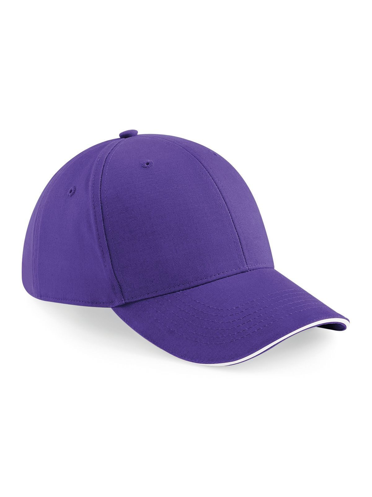 Athleisure 6 Panel Cap - lila/weiß