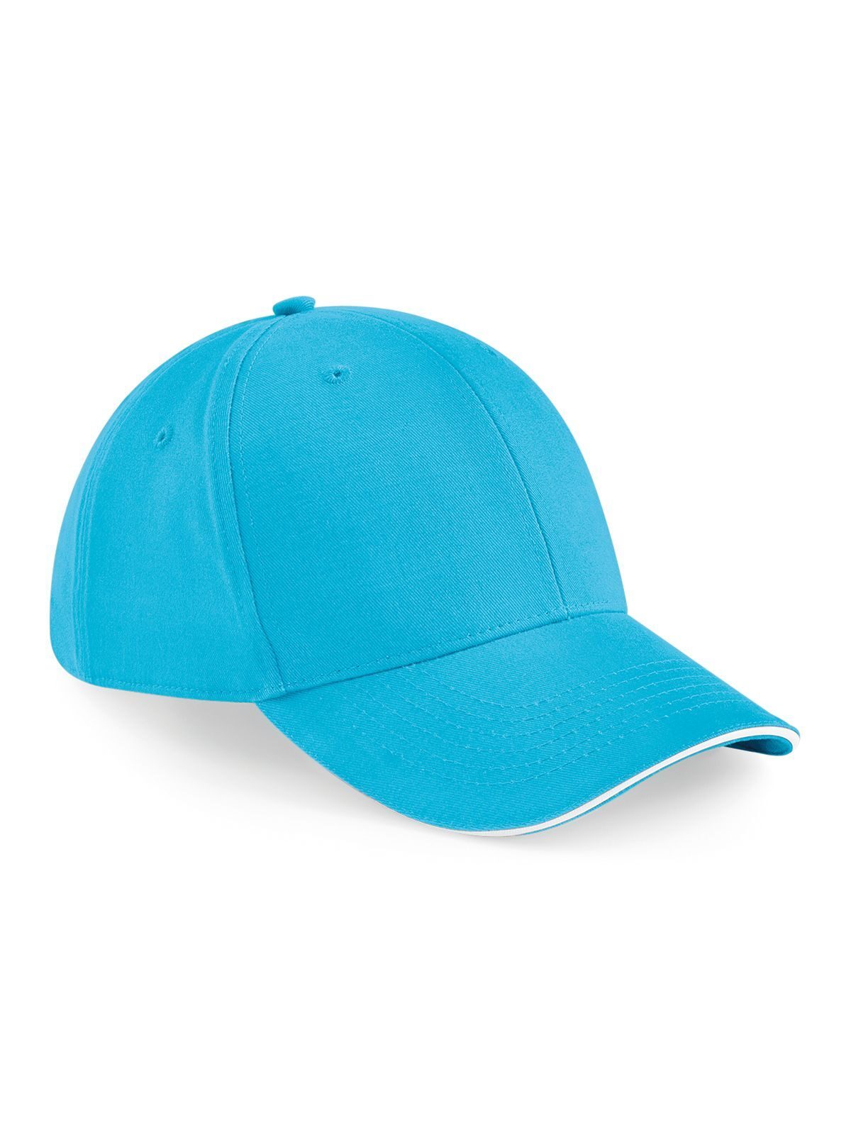 Athleisure 6 Panel Cap - Surfblau/Weiß