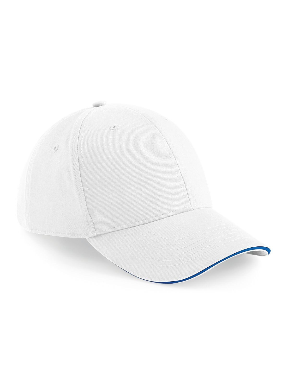 Athleisure 6 Panel Cap - Weiß/Hellblau