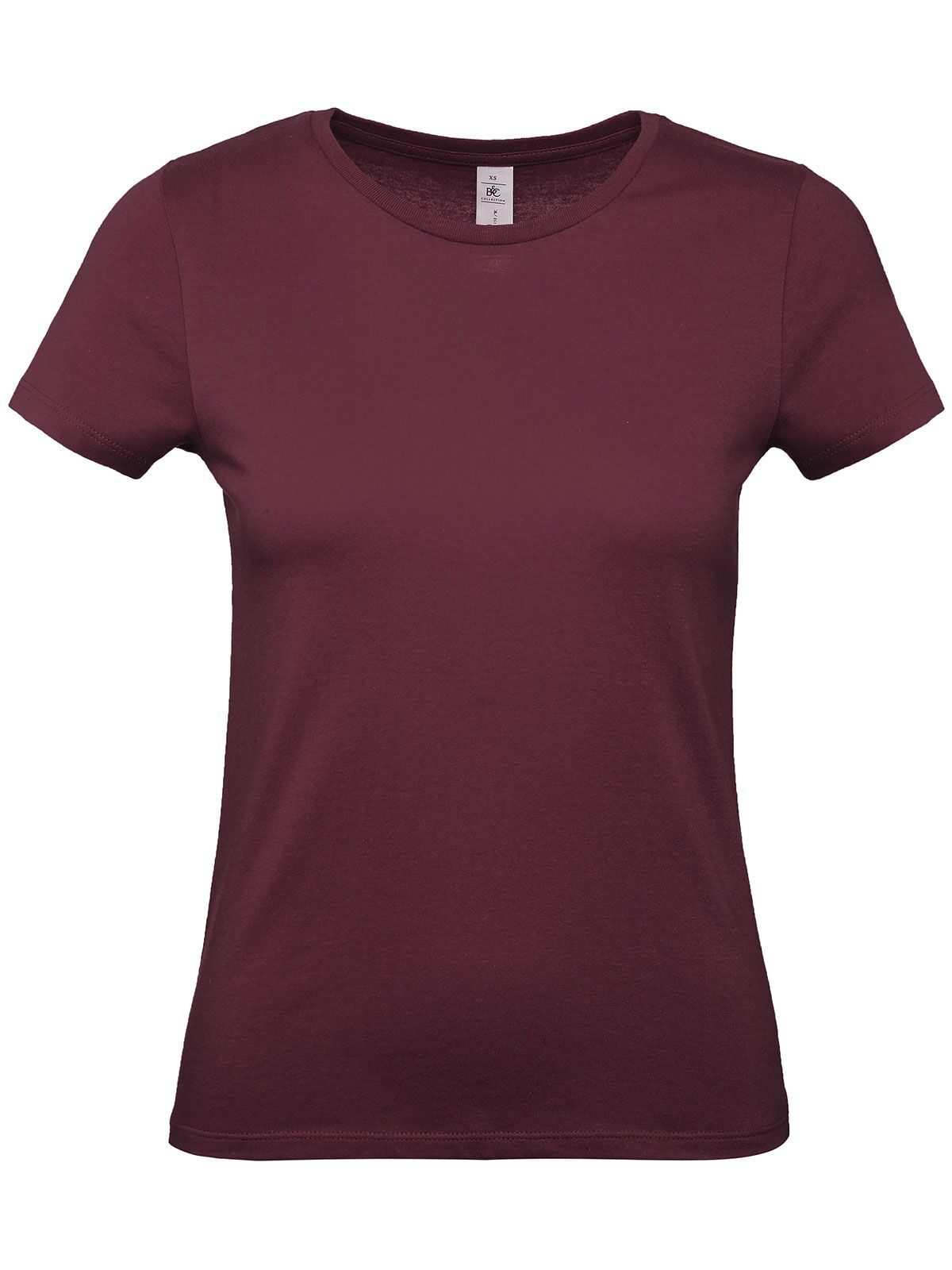 Damen-T-Shirt #E150 - BU370 - Burgunderrot