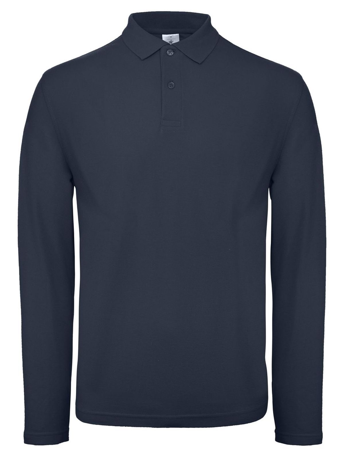 Herren-Langarmpolo ID.001 - NA003 - Marine