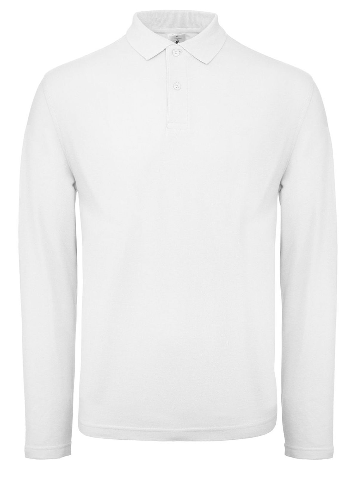 Herren-Langarmpolo ID.001 - WH001 - Weiß