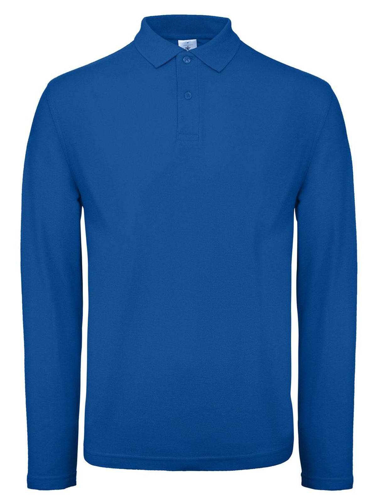 Herren-Langarmpolo ID.001 - RB450 - Königsblau