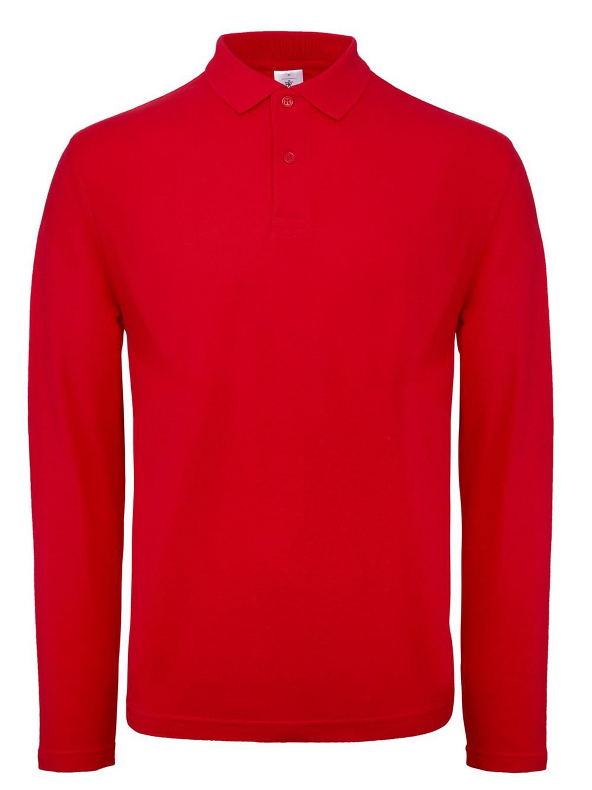 Herren-Langarmpolo ID.001 - RE004 - Rot
