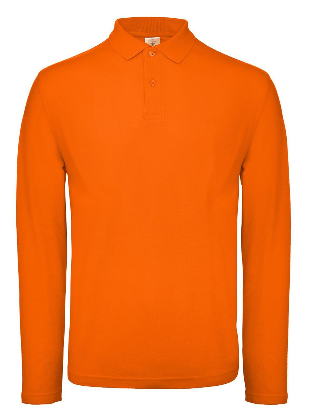 Herren-Langarmpolo ID.001 - OR235 - Orange