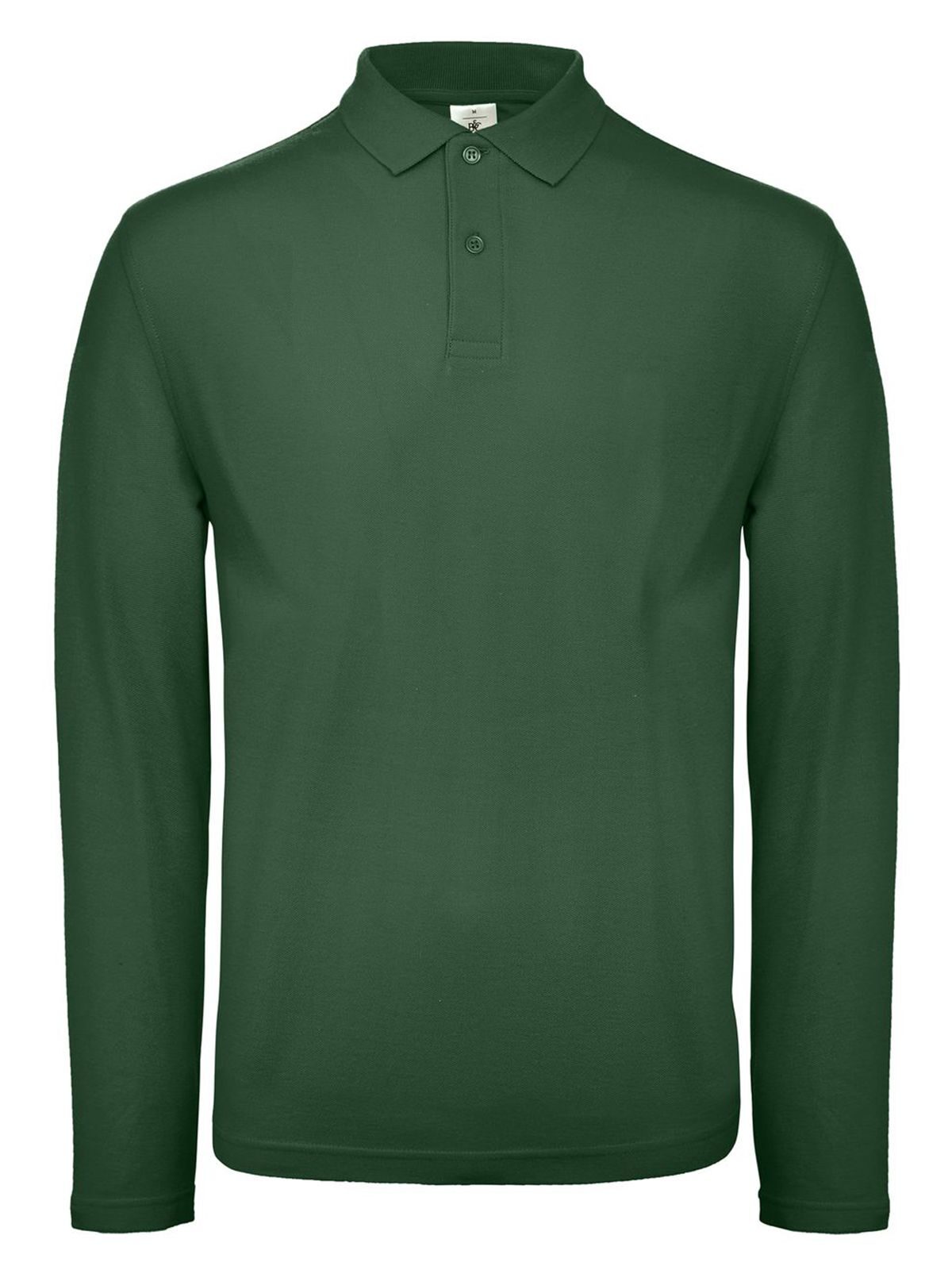 Herren-Langarmpolo ID.001 - BG540 - Flaschengrün