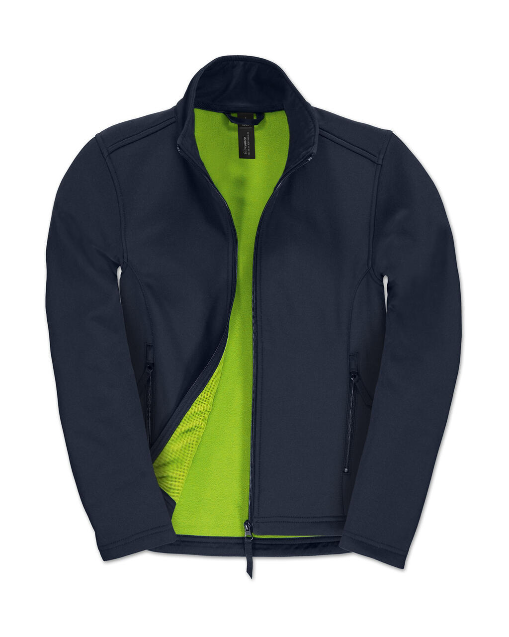 Damen-Softshelljacke ID.701 - Marineblau/Neongrün