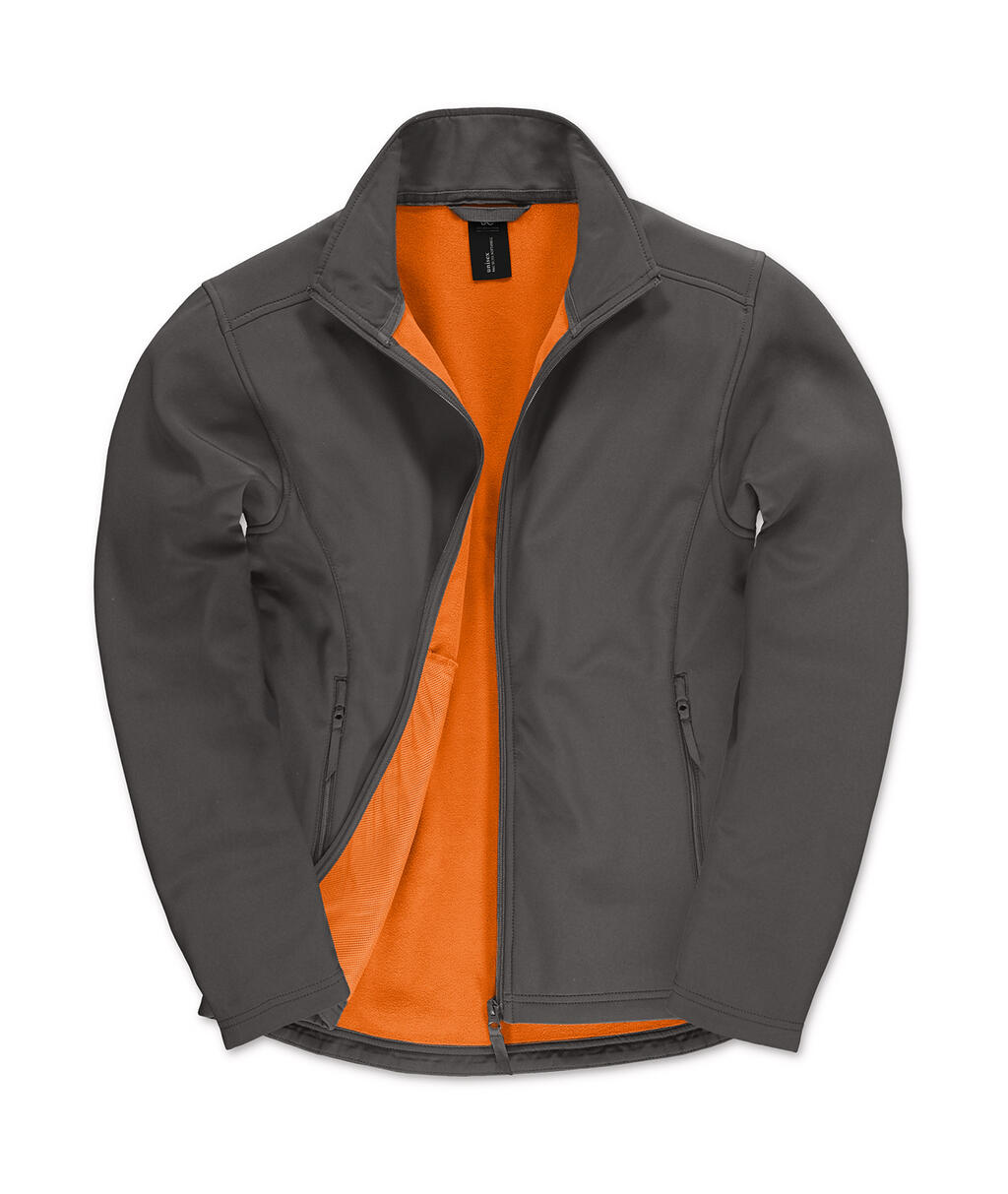 Herren-Softshelljacke ID.701 - Dunkelgrau/Neonorange