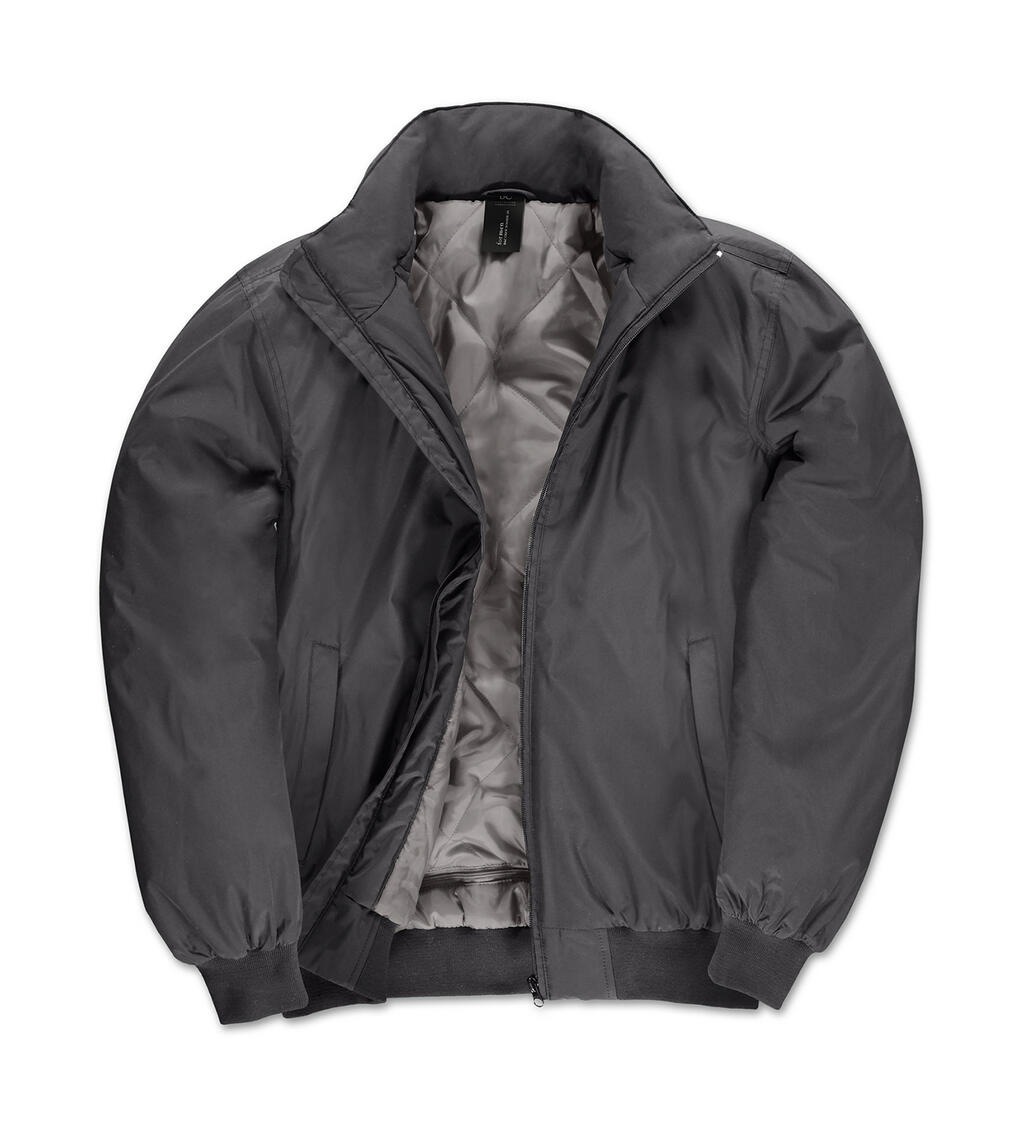 Herrenjacke Rundhals-Bomber - 670 - Dunkelgrau