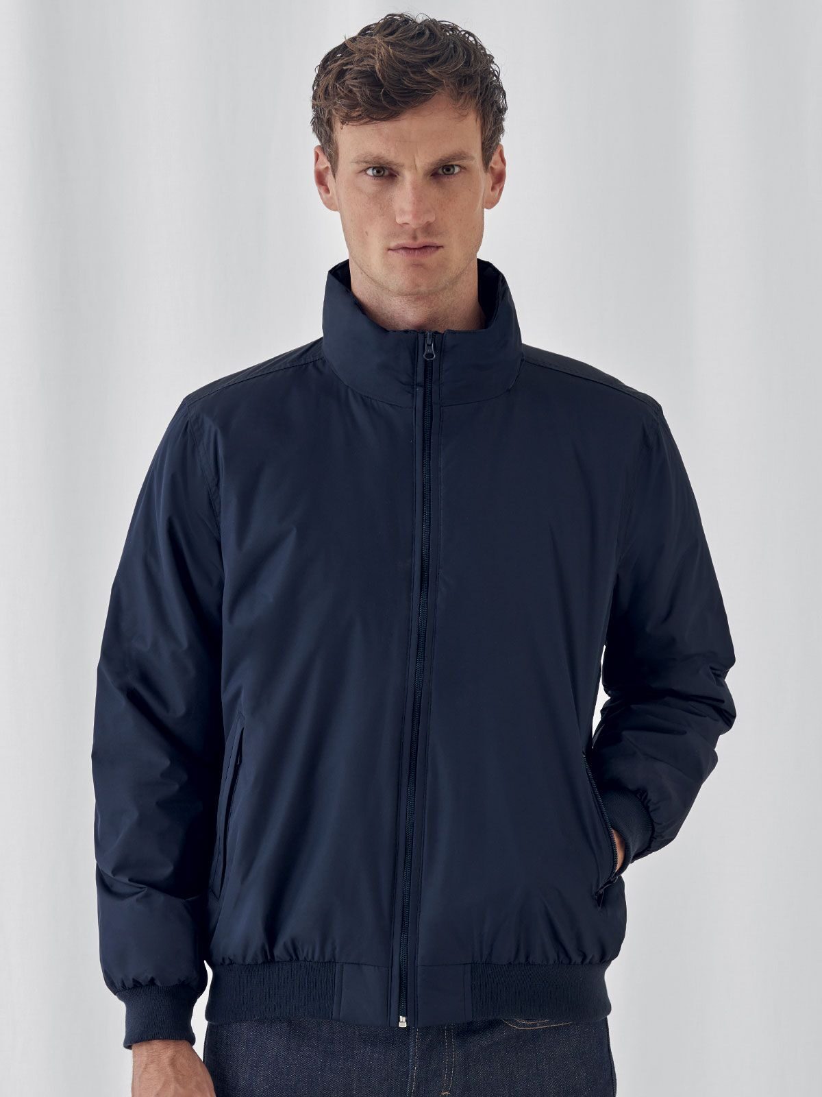 Herrenjacke Rundhals-Bomber