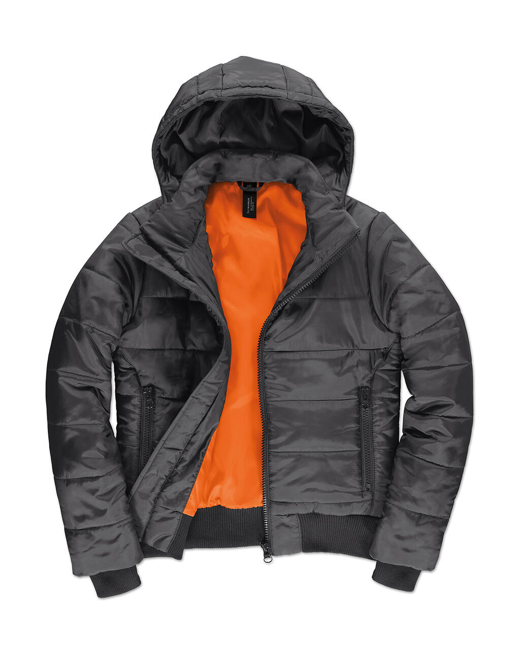 Damenjacke Superhood - Dunkelgrau/Neonorange