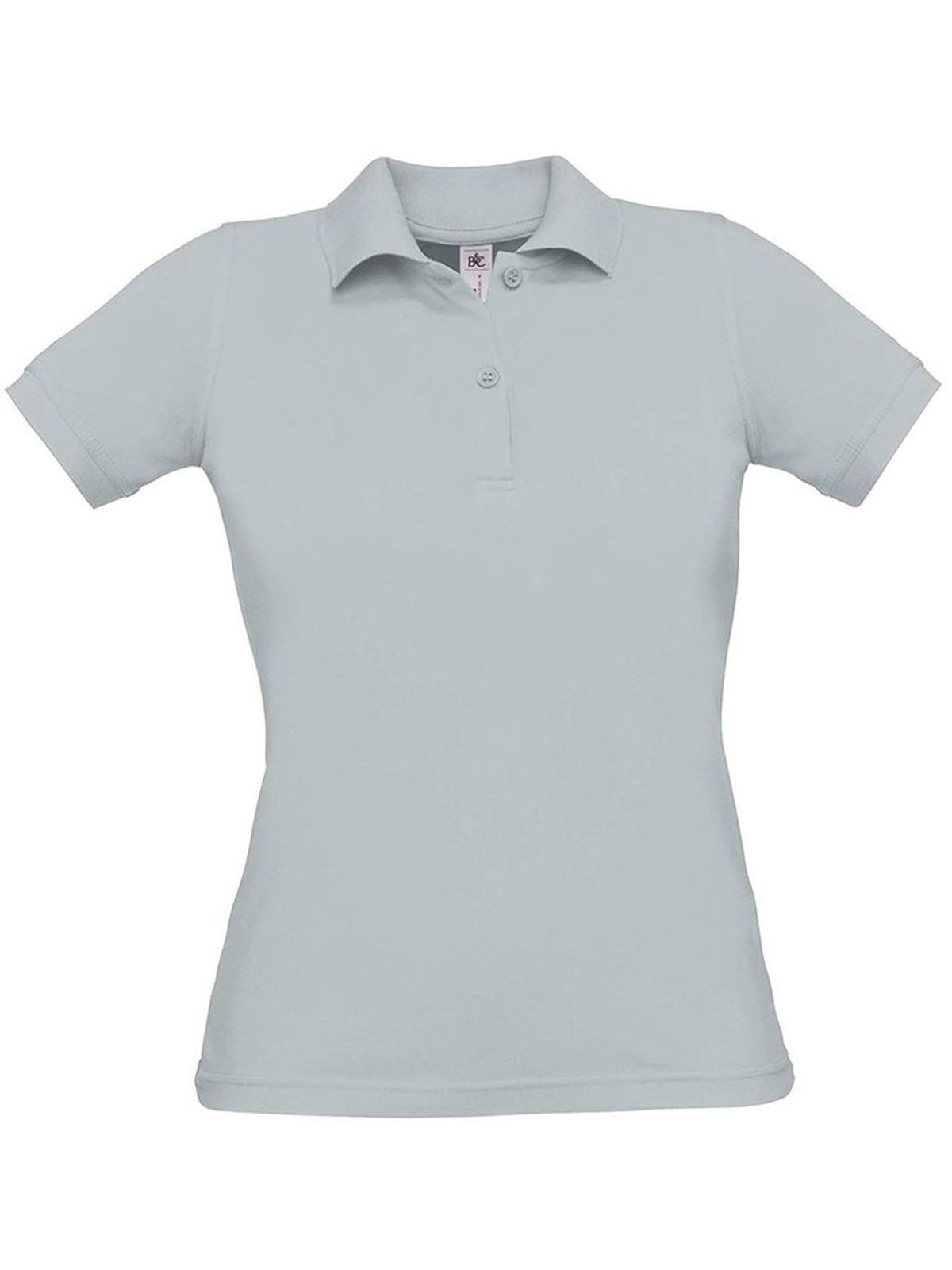 Damen Polo Safran Pure - 874 - Pazifikgrau