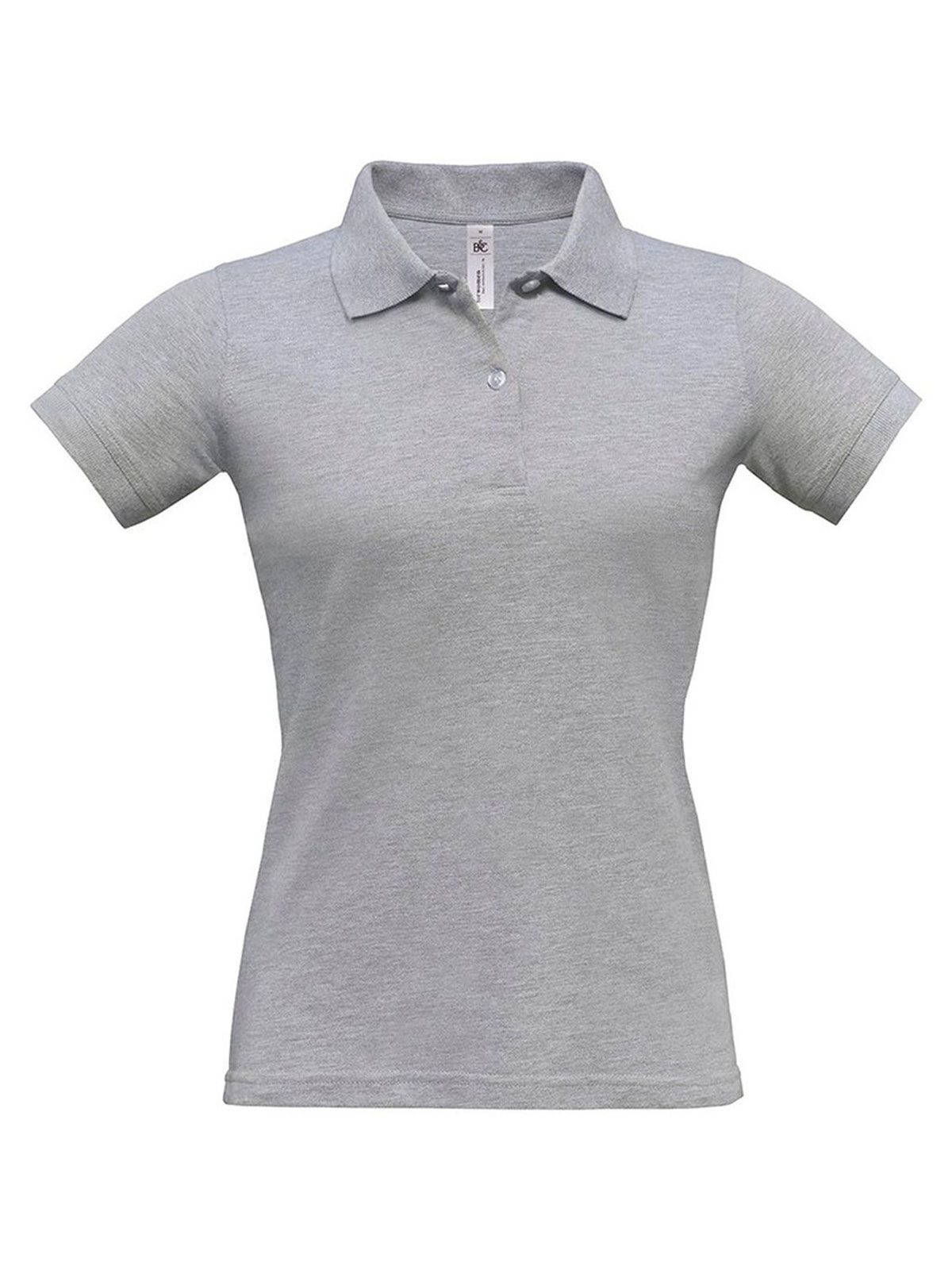 Damen Polo Safran Pure - 610 - Heidegrau