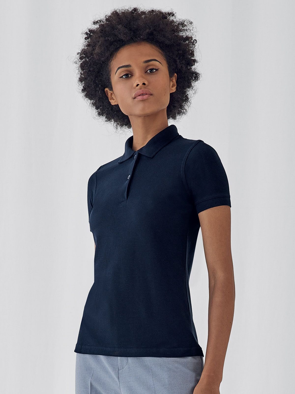Damen Polo Safran Pure